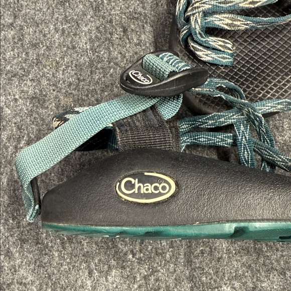 Chaco Women's Sandals - Black and Teal - Picture 2 of 6